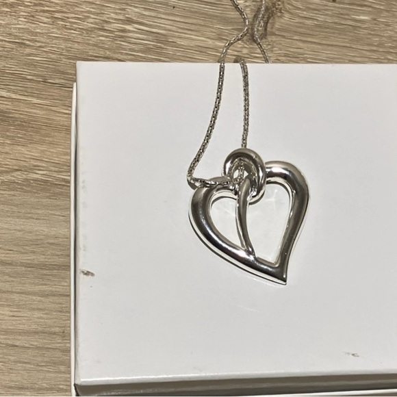 Kohl's Apt 9 Silver Heart Pendant Necklace - Picture 2 of 4